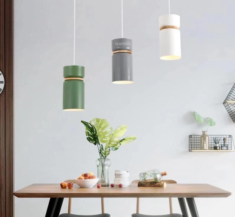 Gable – Nordic Iron & Wood LED Pendant Set