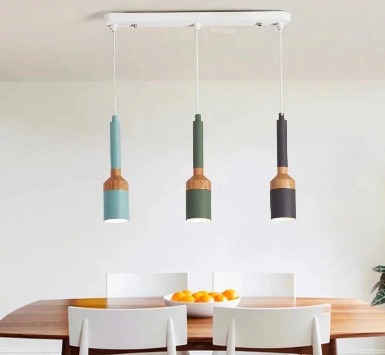 Fresco – Paintbrush-Shaped Iron & Wood Pendant Light