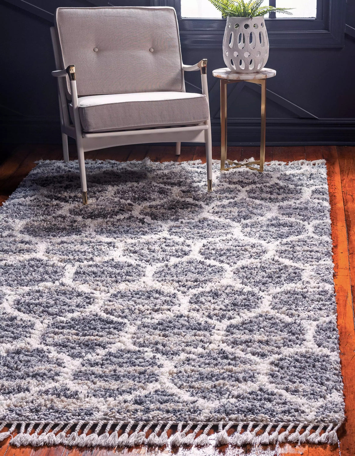 Arles – Patterned Plush Shag Area Rug