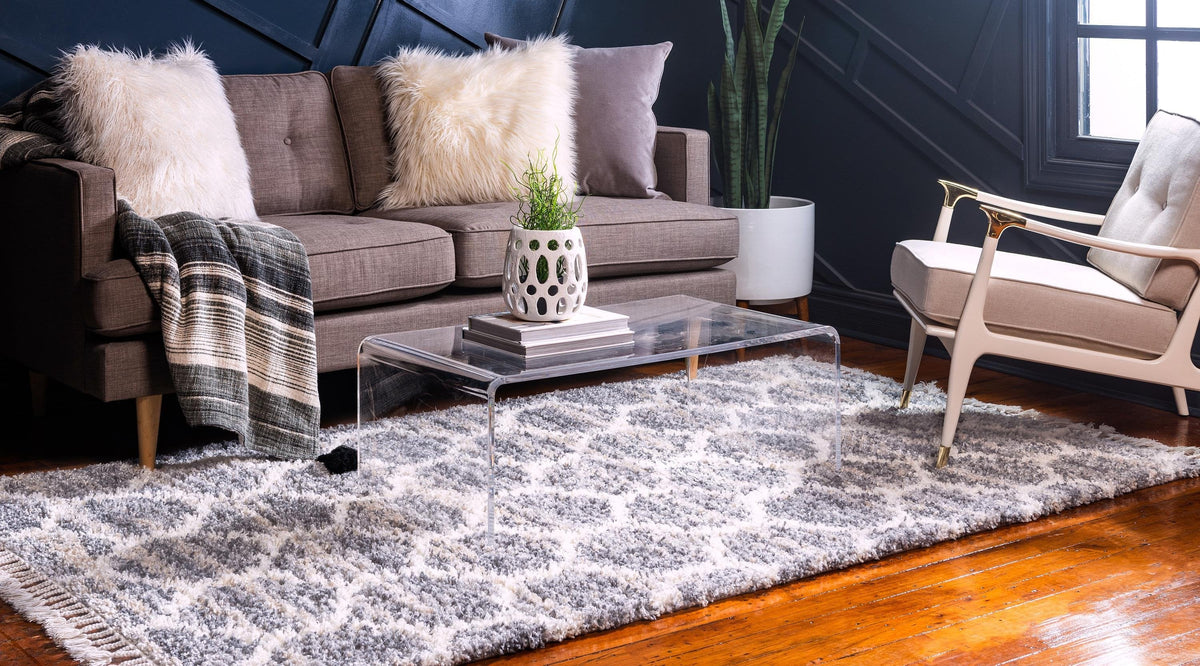 Arles – Patterned Plush Shag Area Rug