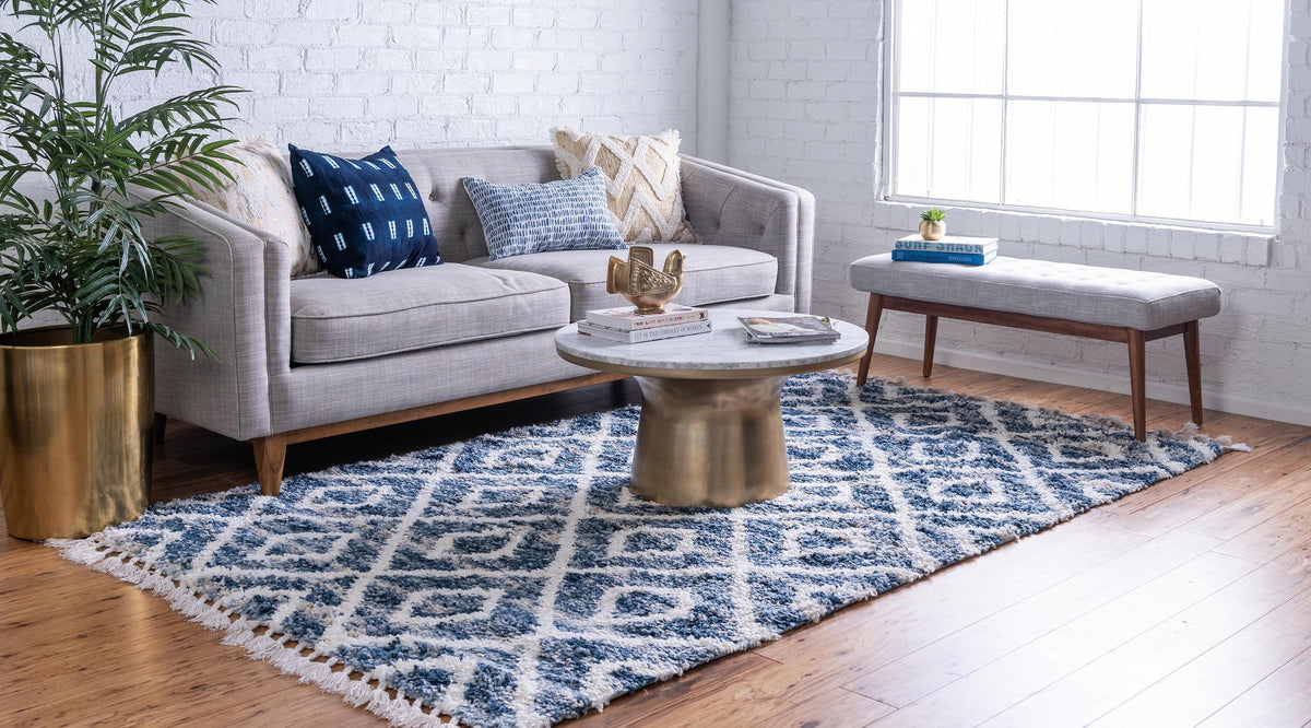 Aubrac – Diamond Lattice Shag Rug