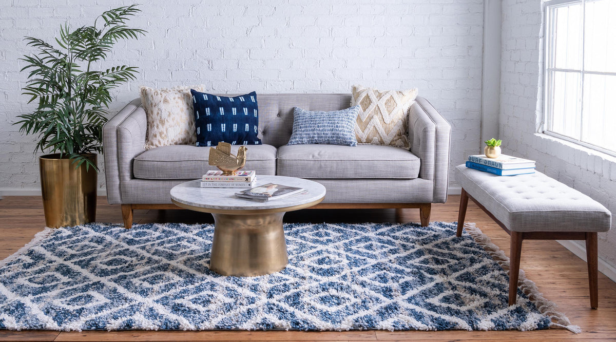 Aubrac – Diamond Lattice Shag Rug