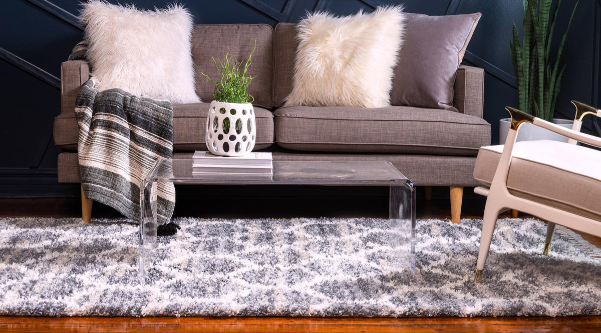 Arles – Patterned Plush Shag Area Rug