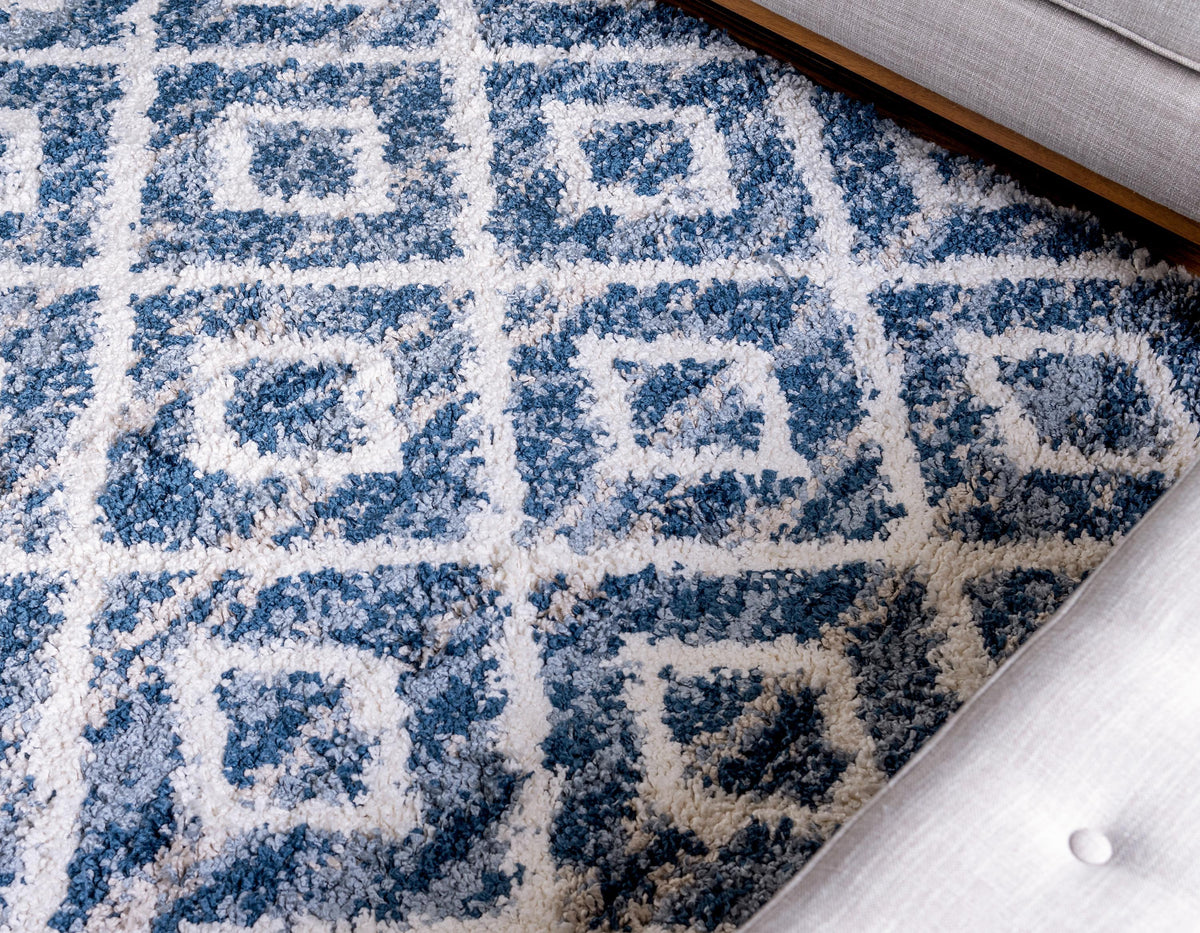 Aubrac – Diamond Lattice Shag Rug