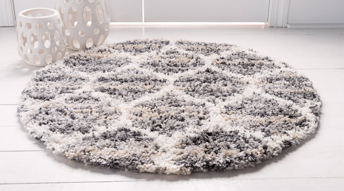 Arles – Patterned Plush Shag Area Rug