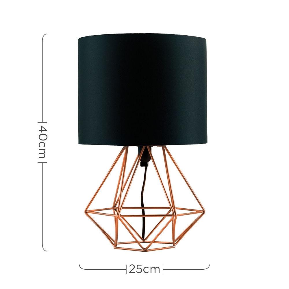 Lattice – Geometric Wire-Frame Metal Table Lamp