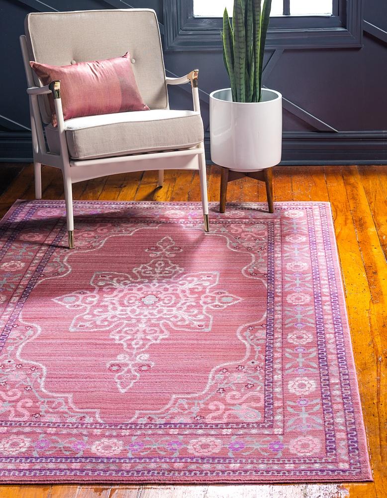 Annecy – Snowflake Pattern Low-Pile Rug