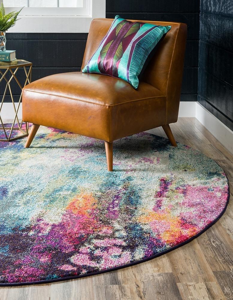 Margaux – Purple Watercolor Abstract Area Rug