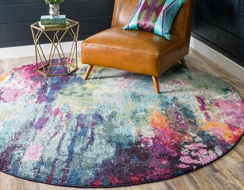 Margaux – Purple Watercolor Abstract Area Rug