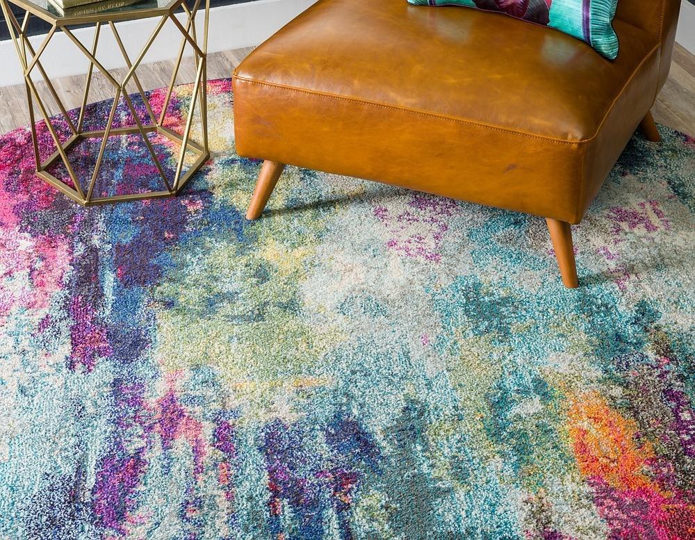 Margaux – Purple Watercolor Abstract Area Rug