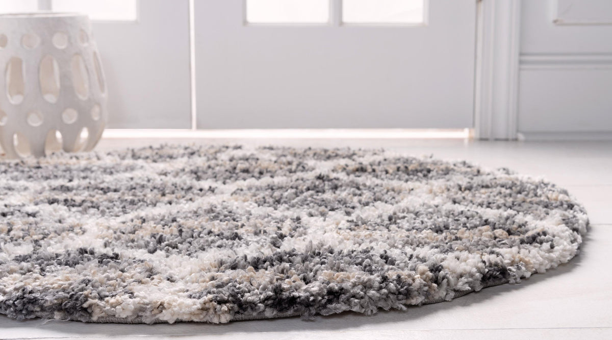 Arles – Patterned Plush Shag Area Rug