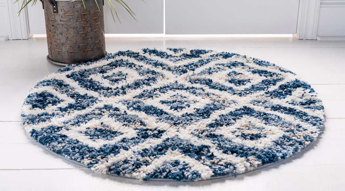 Aubrac – Diamond Lattice Shag Rug