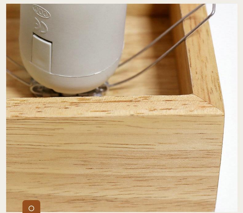 Spire – Twisted Wood, Glass & Ceramic Table Lamp
