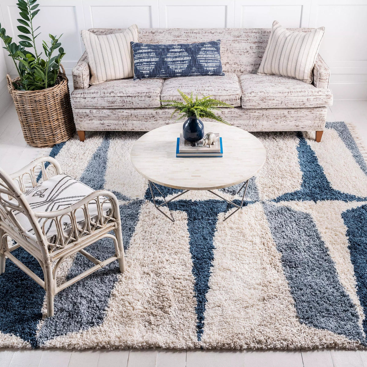 Vosges – Modern Two-Tone Shag Area Rug