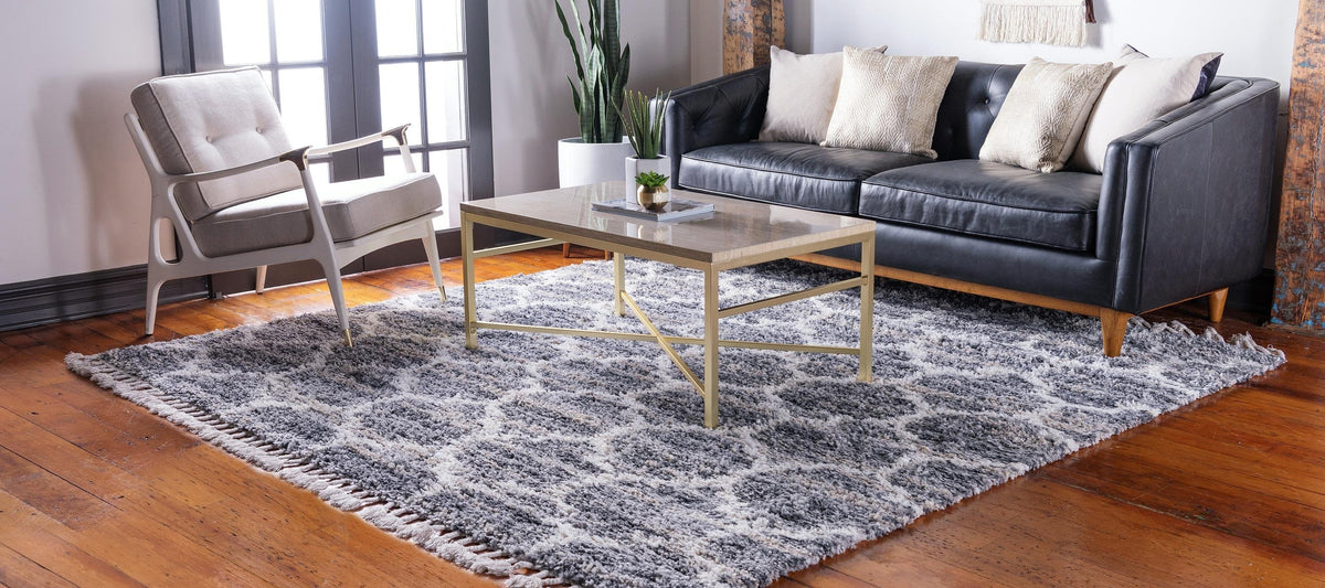 Arles – Patterned Plush Shag Area Rug