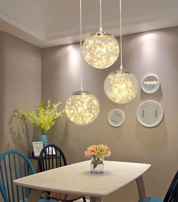 Kaze – Glass Globe LED String Pendant