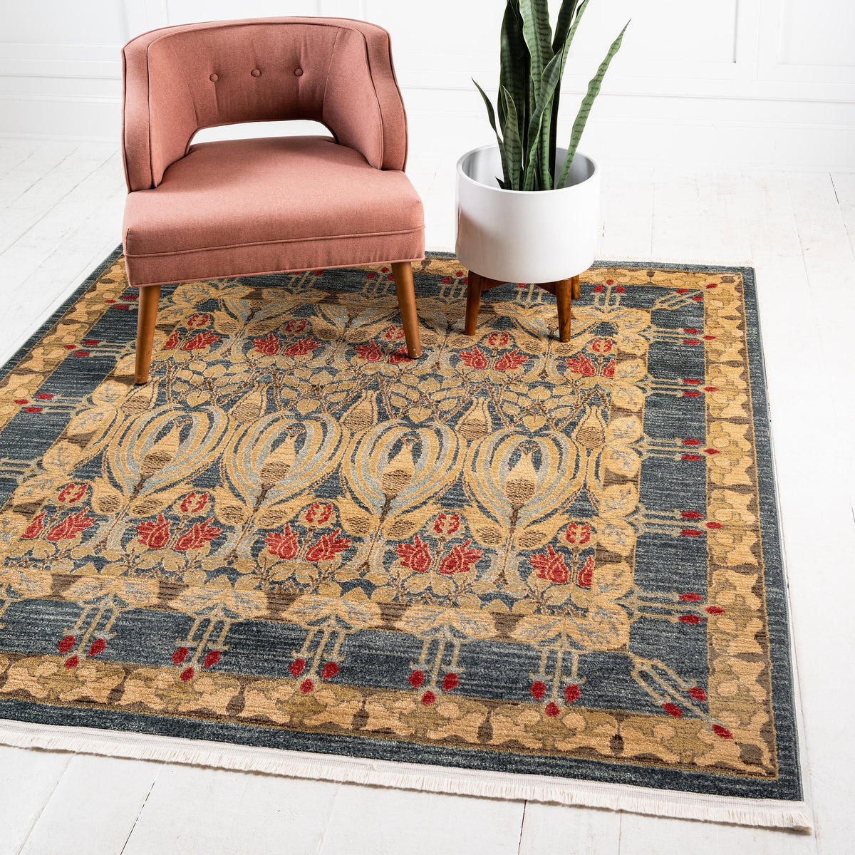 Brienne – Fringed Vintage-Style Area Rug