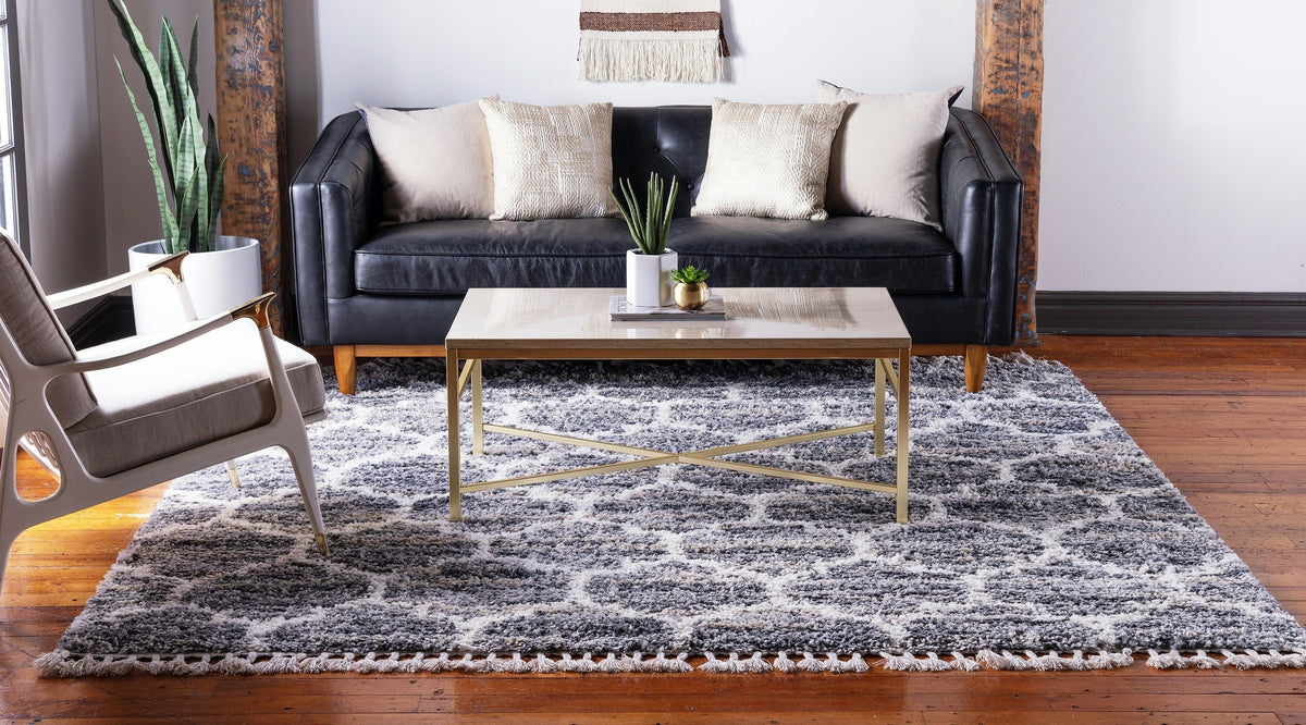 Arles – Patterned Plush Shag Area Rug