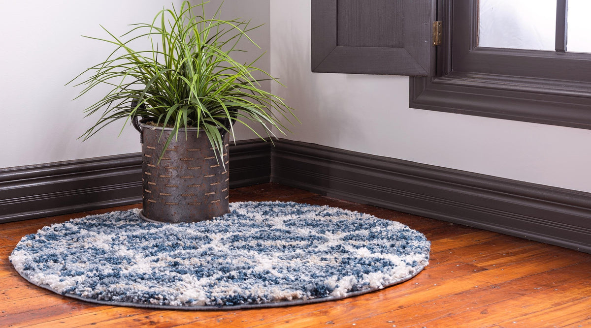 Arles – Patterned Plush Shag Area Rug