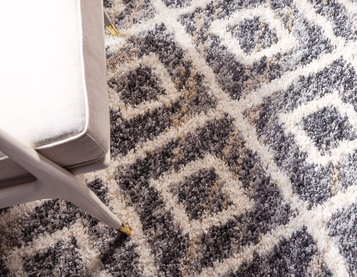 Aubrac – Diamond Lattice Shag Rug