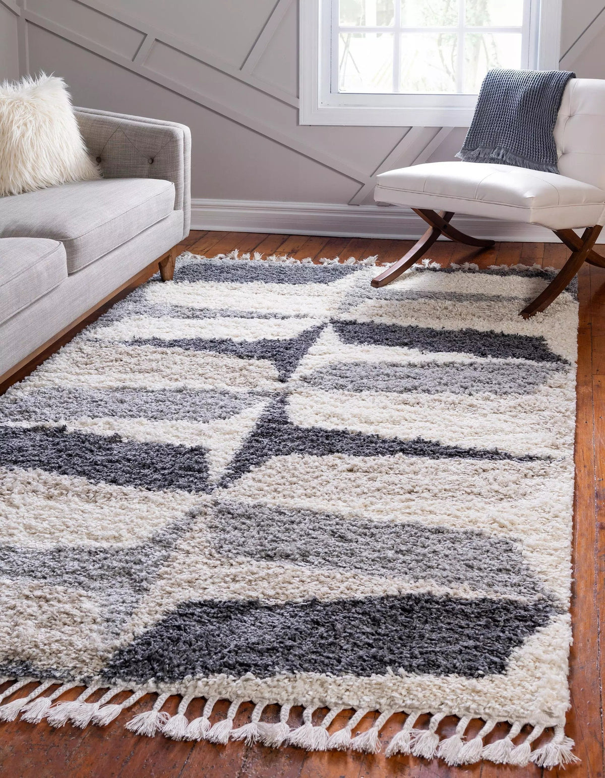 Vosges – Modern Two-Tone Shag Area Rug