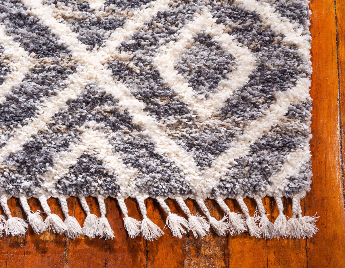 Aubrac – Diamond Lattice Shag Rug