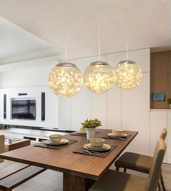 Kaze – Glass Globe LED String Pendant