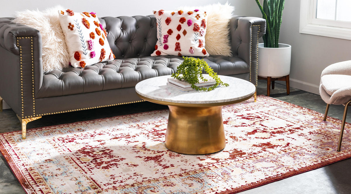 Amboise – Distressed Vintage-Style Low-Pile Rug