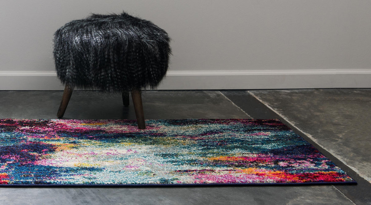 Margaux – Purple Watercolor Abstract Area Rug