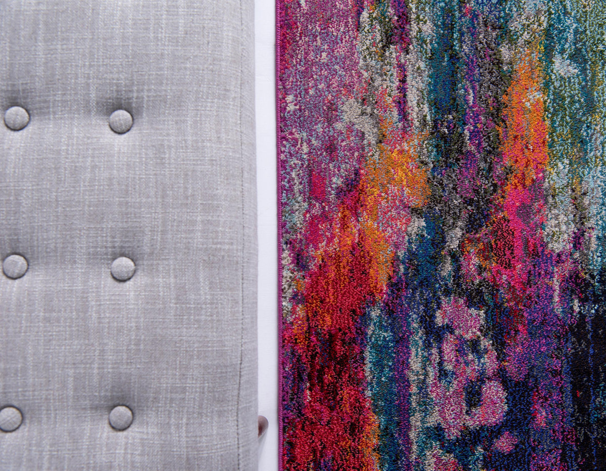 Margaux – Purple Watercolor Abstract Area Rug