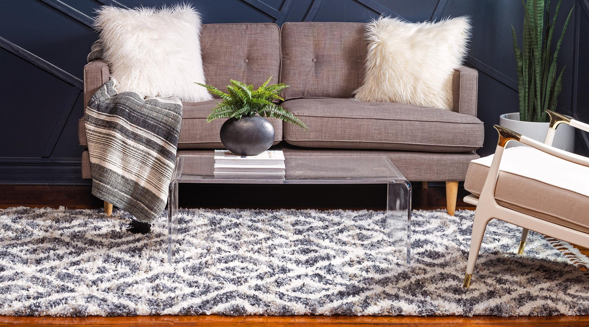 Aubrac – Diamond Lattice Shag Rug