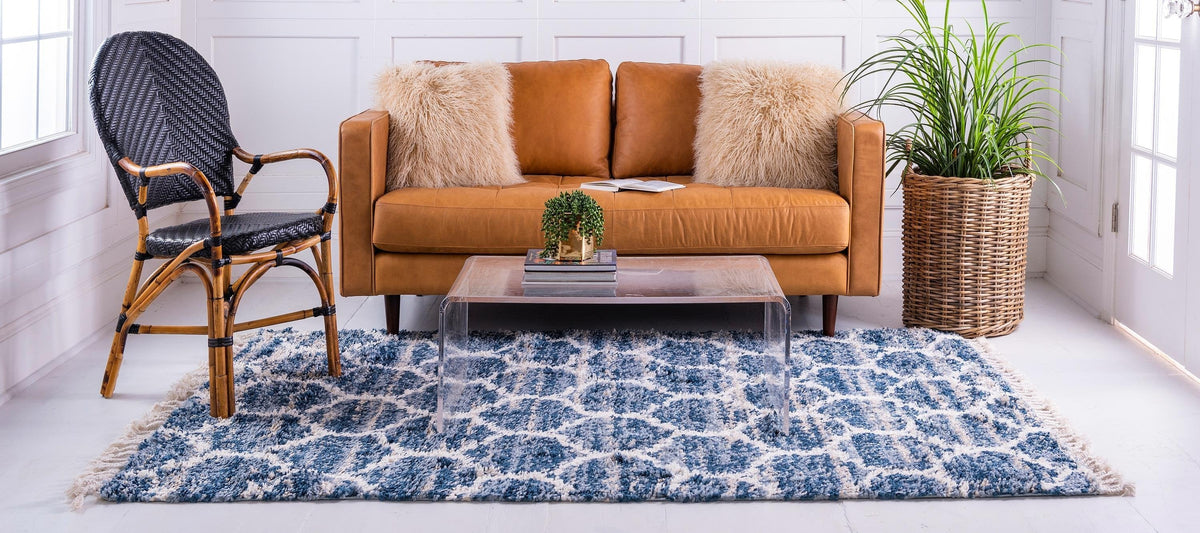 Arles – Patterned Plush Shag Area Rug