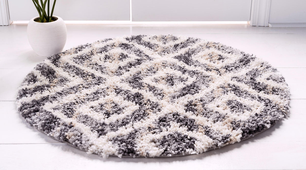 Aubrac – Diamond Lattice Shag Rug