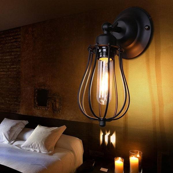 Thurlow – Industrial Droplet Cage Wall Light