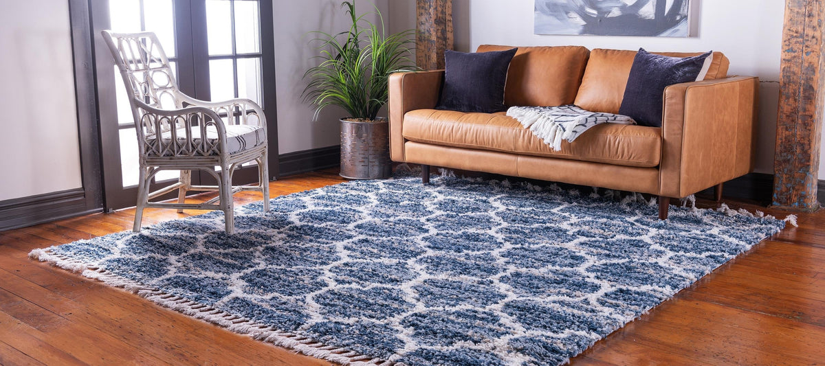 Arles – Patterned Plush Shag Area Rug