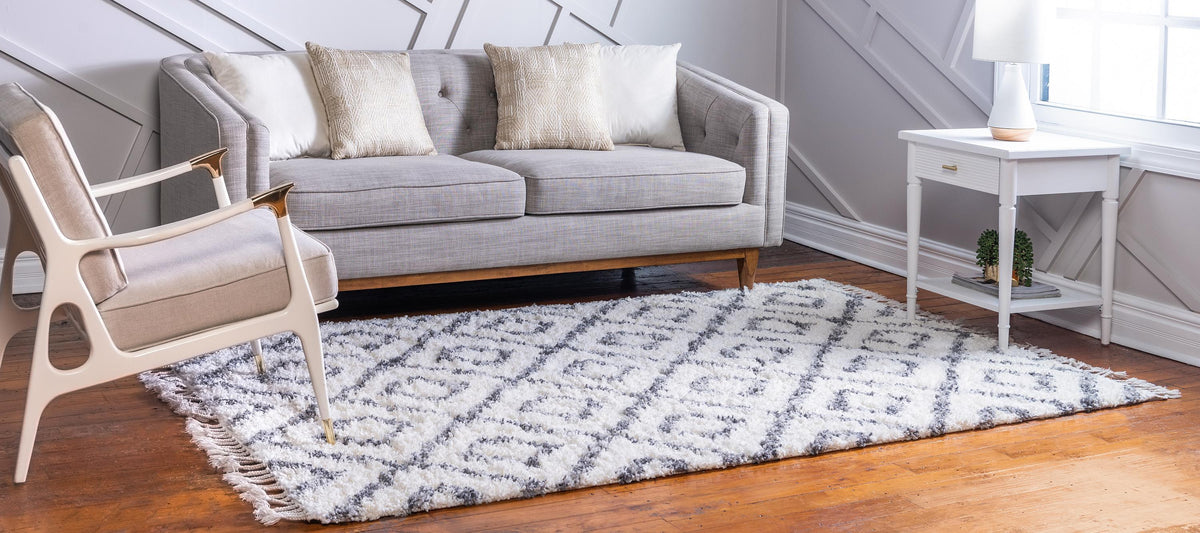 Aubrac – Diamond Lattice Shag Rug