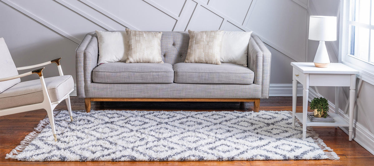 Aubrac – Diamond Lattice Shag Rug