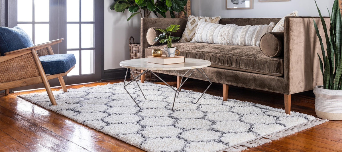 Arles – Patterned Plush Shag Area Rug