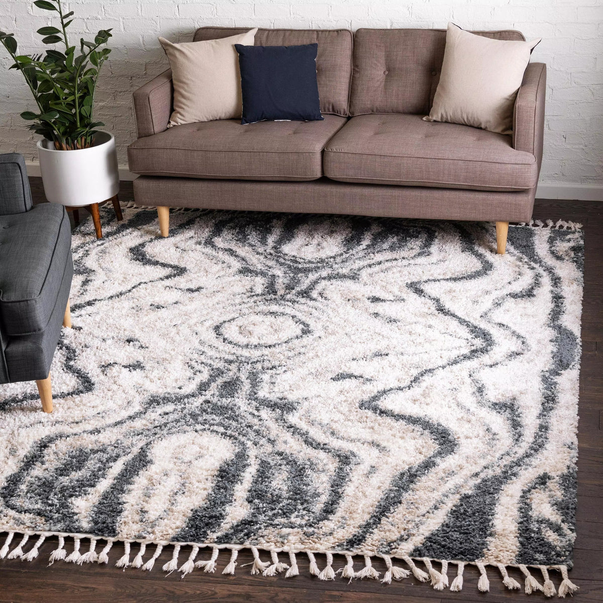 Clemence – Marbled Shag Area Rug