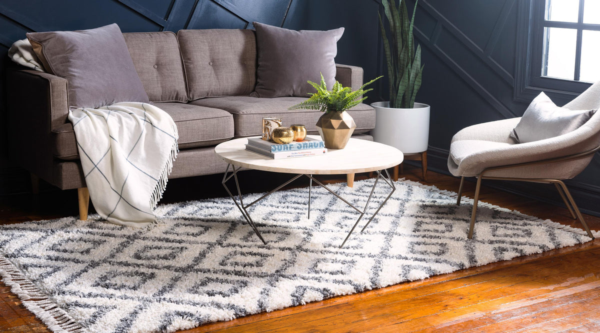 Aubrac – Diamond Lattice Shag Rug