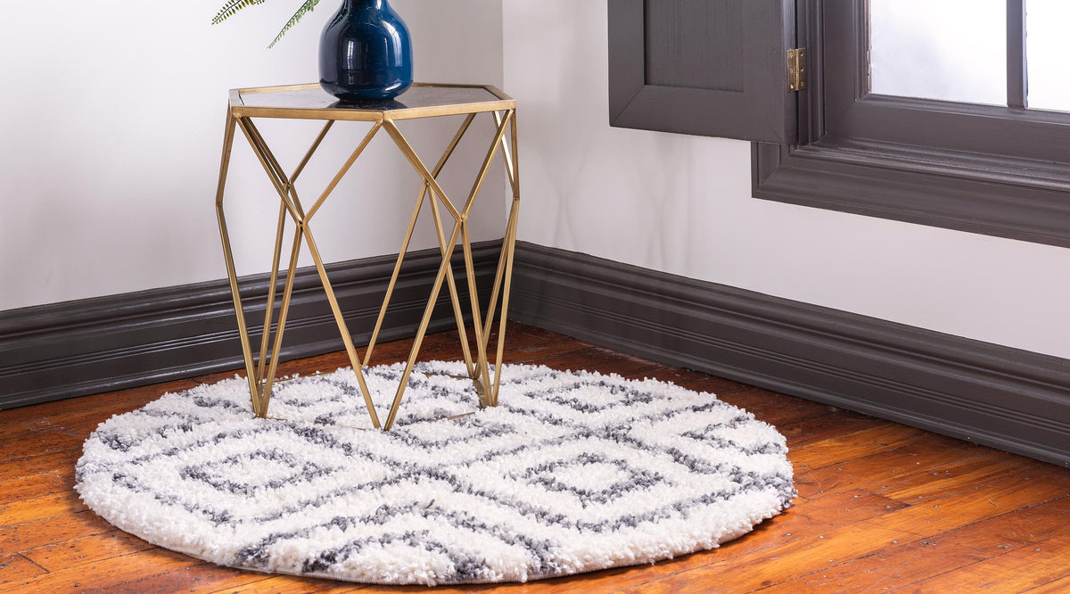 Aubrac – Diamond Lattice Shag Rug