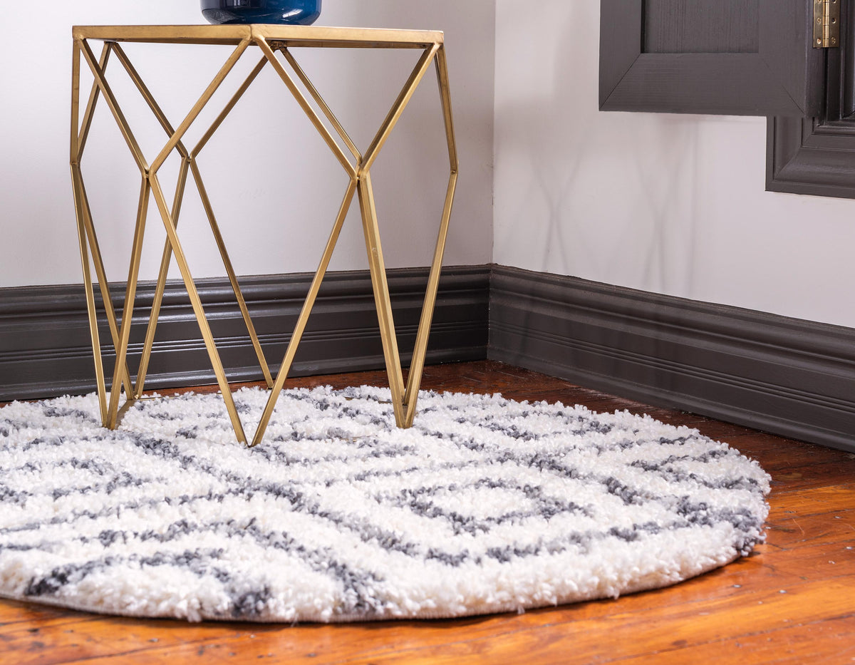 Aubrac – Diamond Lattice Shag Rug