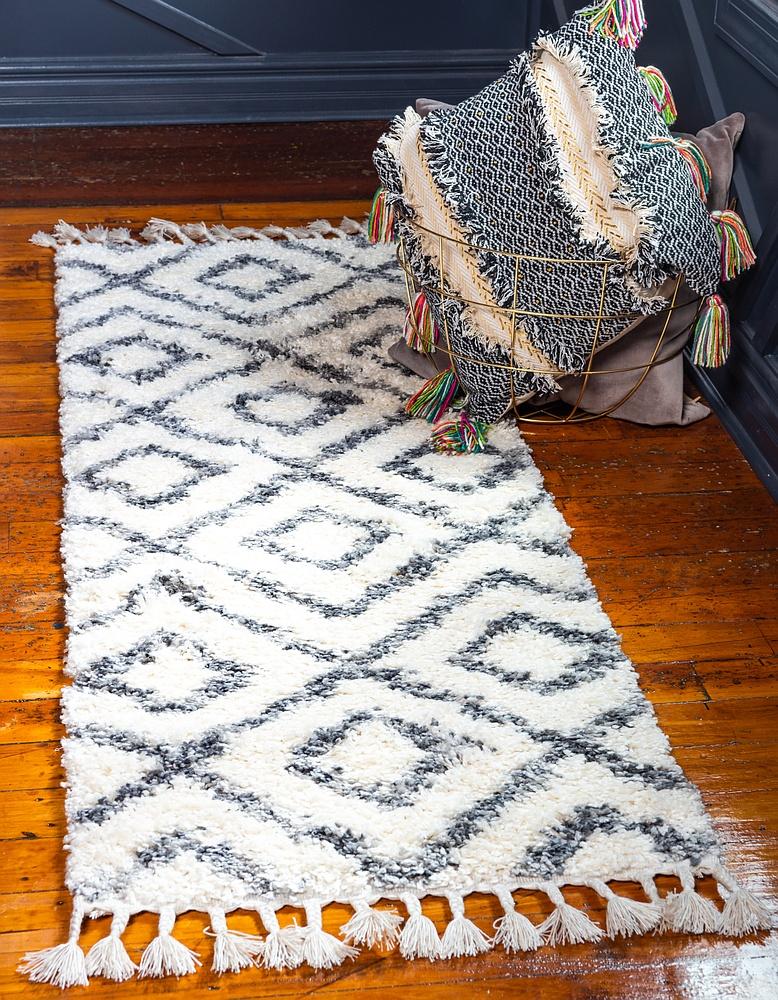 Aubrac – Diamond Lattice Shag Rug