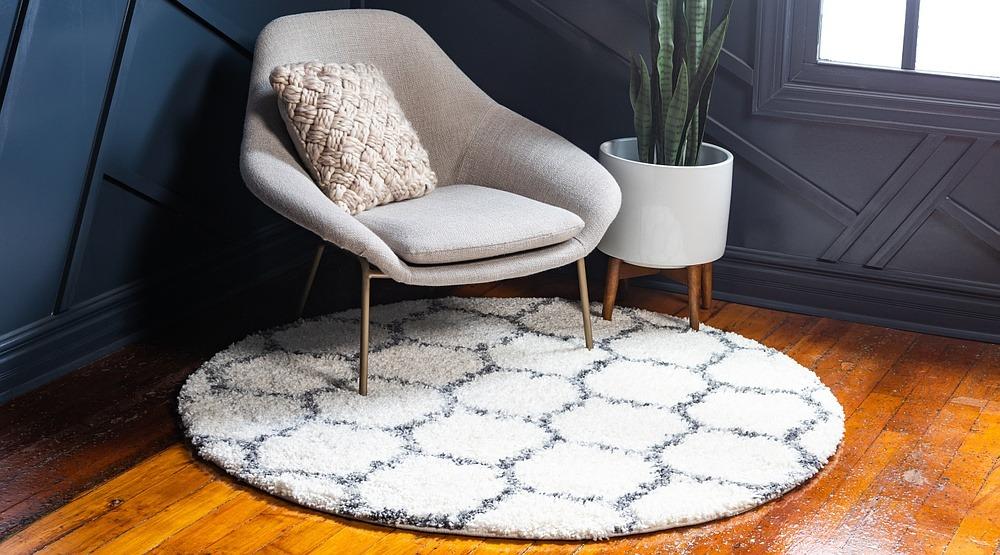 Arles – Patterned Plush Shag Area Rug