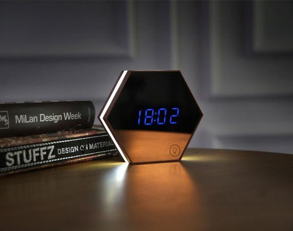 Riva – Mirror Alarm Clock with LED Light