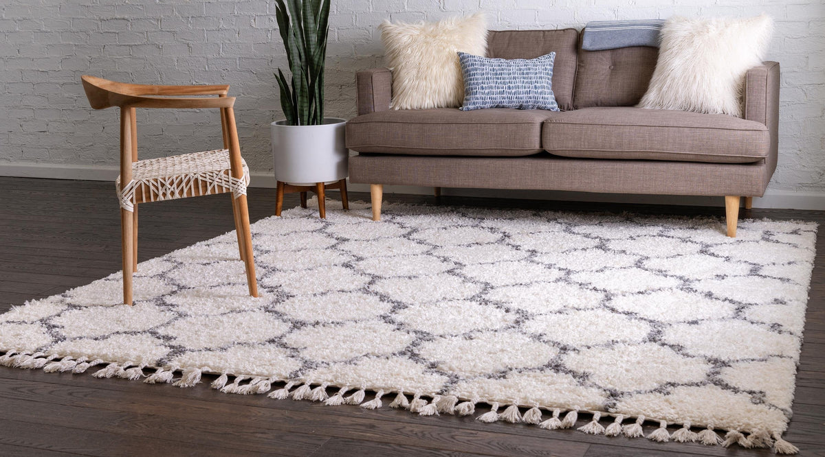Arles – Patterned Plush Shag Area Rug