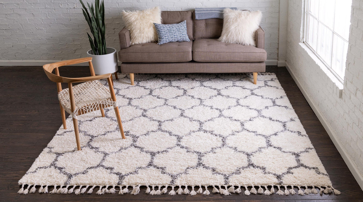 Arles – Patterned Plush Shag Area Rug