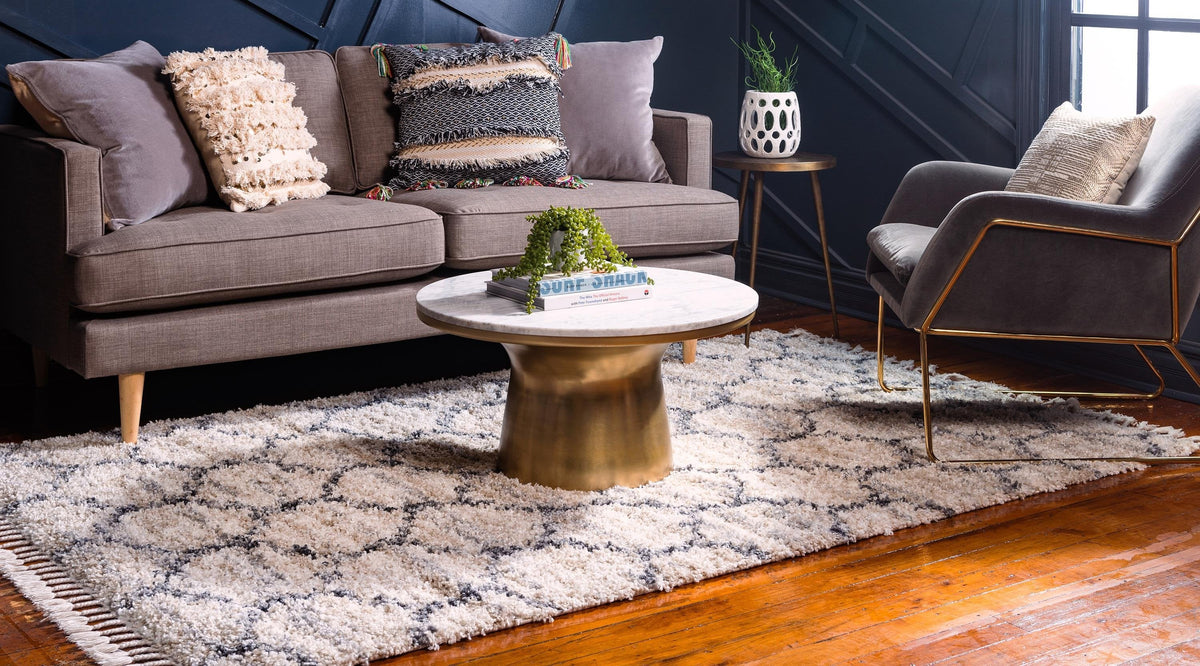 Arles – Patterned Plush Shag Area Rug