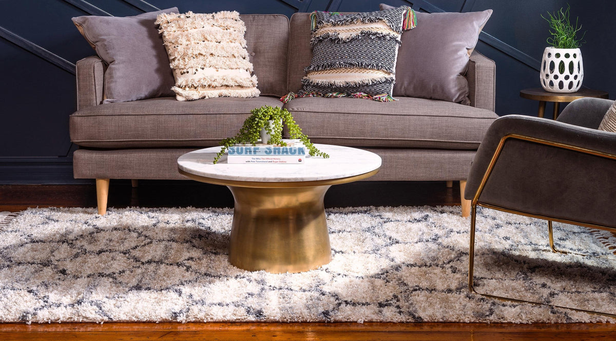 Arles – Patterned Plush Shag Area Rug