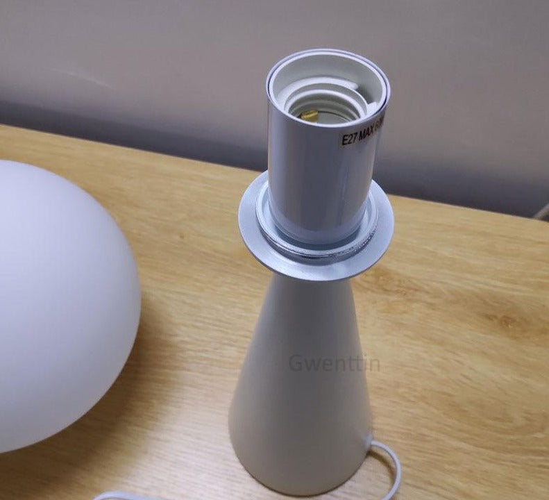 Obelisk – Metal & Glass Cone Table Lamp